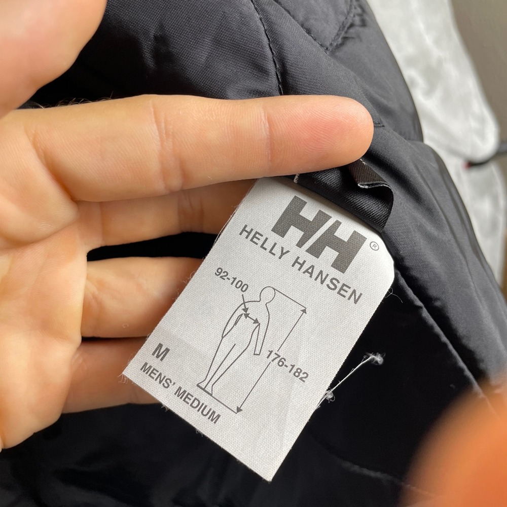 Helly Hansen Rain Jacket Mens M Green Mandal Quilted Lined Hooded Waterproof - Picture 4 of 13